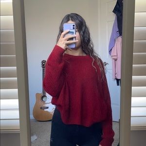 Comfy red sweater